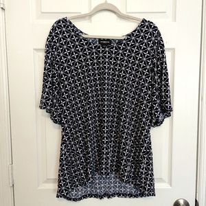 Women's Plus size blouse Liz Claiborne Career XXL tall size Blue